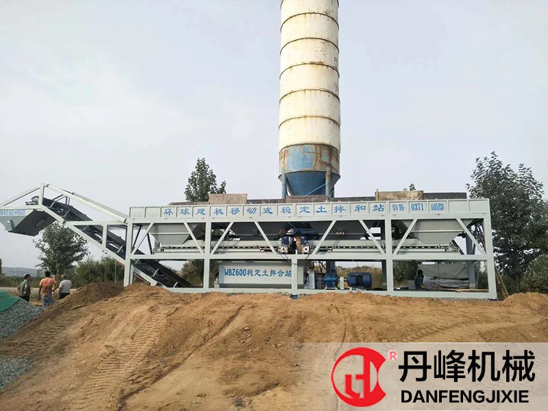 YWBZ600移动免基础稳定土拌合站设备