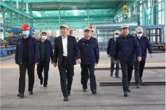 张广宇到梁山港物流园区指导港产融合发展工作