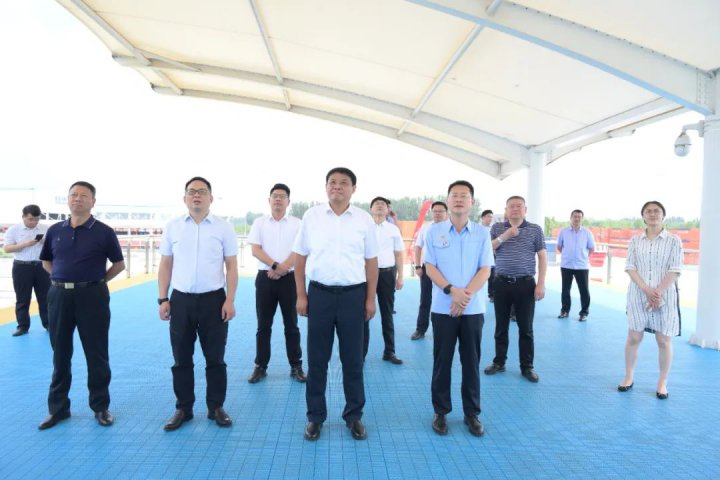 淮安市交通集团领导到梁山港参观调研