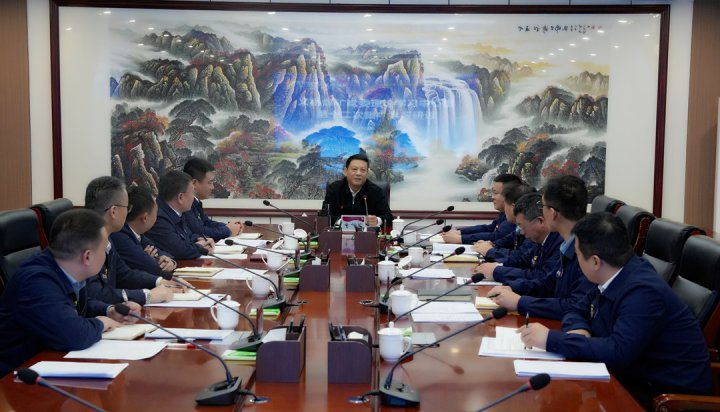 张广宇列席义桥煤矿党委理论学习中心组学习